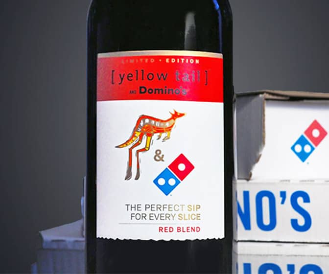 Yellow Tail x Domino's Pizza Limited Edition Red Blend Wine